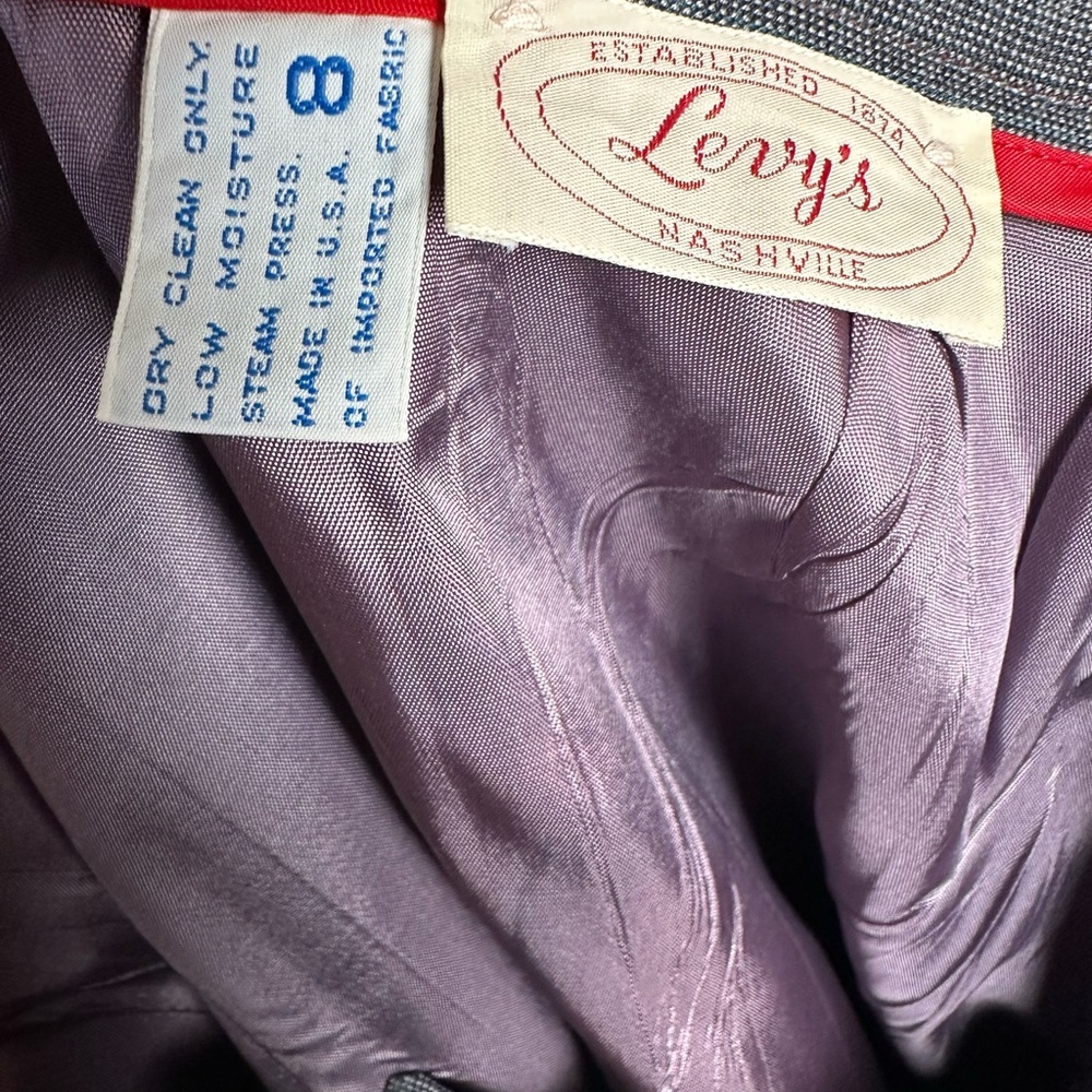 Vintage 80s Levy’s of Nashville Long Skirt 2 Pocket Made in USA - Picture 3 of 3